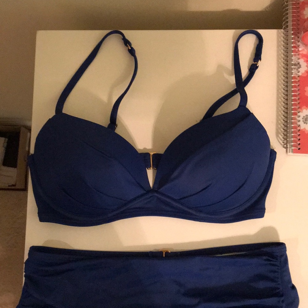 Victoria’s secret bathing suit. Cobalt blue